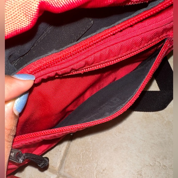 BALENCIAGA DEMNA red logo dual pocket nylon black waist belt crossbody bag - Picture 12 of 16